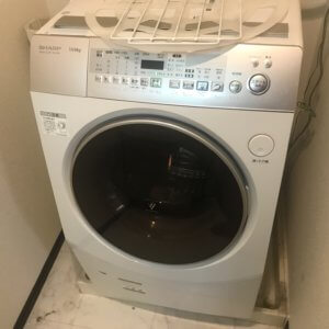 ドラム式洗濯機の不用品回収現場写真