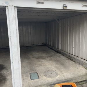 富山市の車庫内の片付け後の現場写真