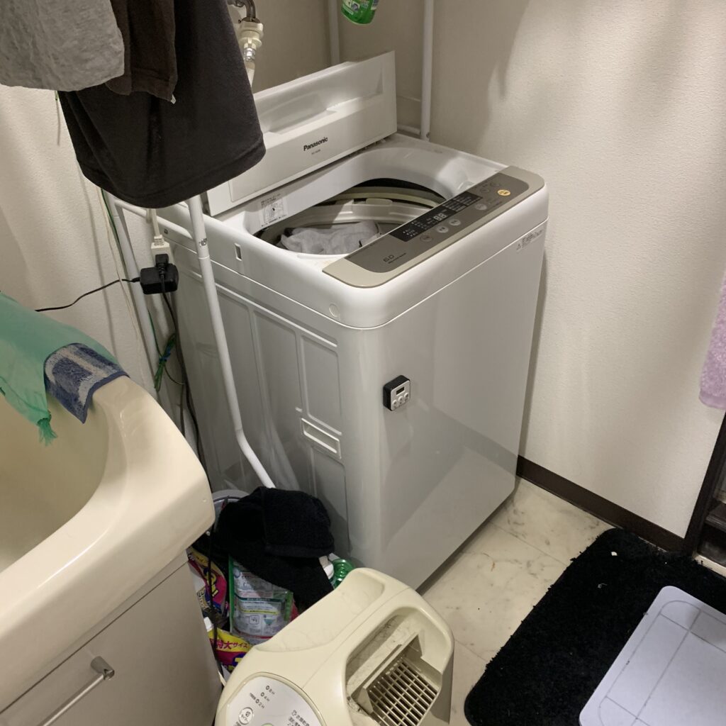 暮らしのサポートの洗濯機不用品回収の現場写真